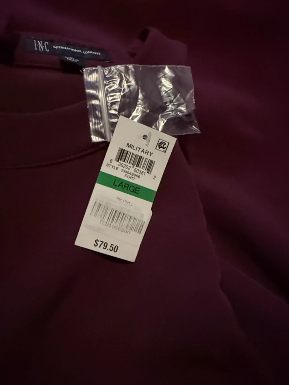INC International Concepts Burgundy Halter Mini Dress - Picture 5 of 5
